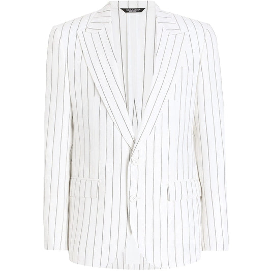 Dolce & Gabbana White Jackets - Blazers Men