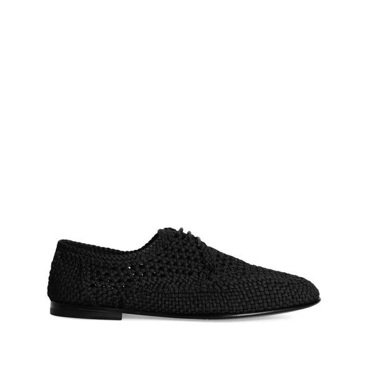 Dolce & Gabbana Black Derby Shoes Men