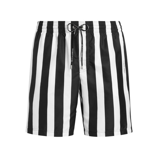 Dolce & Gabbana Black Beachwear - Swim Shorts Men