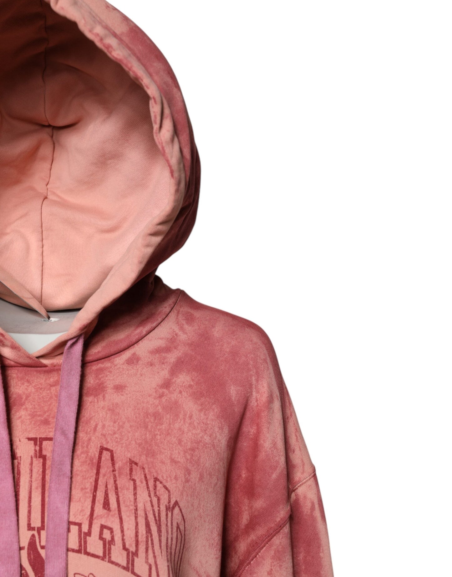 Dolce & Gabbana Pink Wash DG MILANO Hooded Pullover Women's Sweater ()