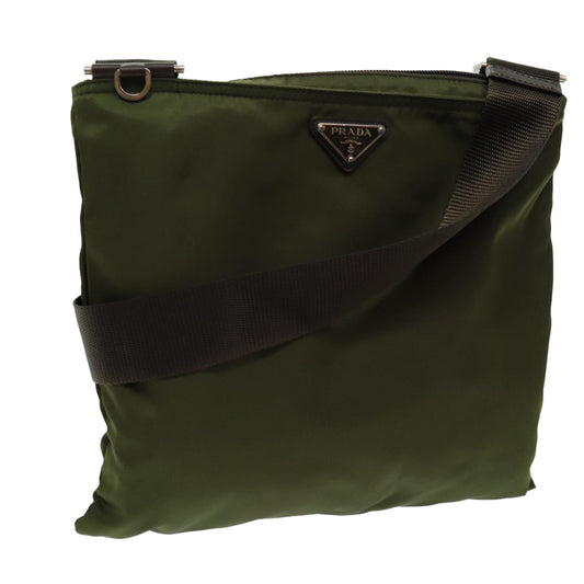 PRADA Shoulder Bag Nylon Khaki  70159