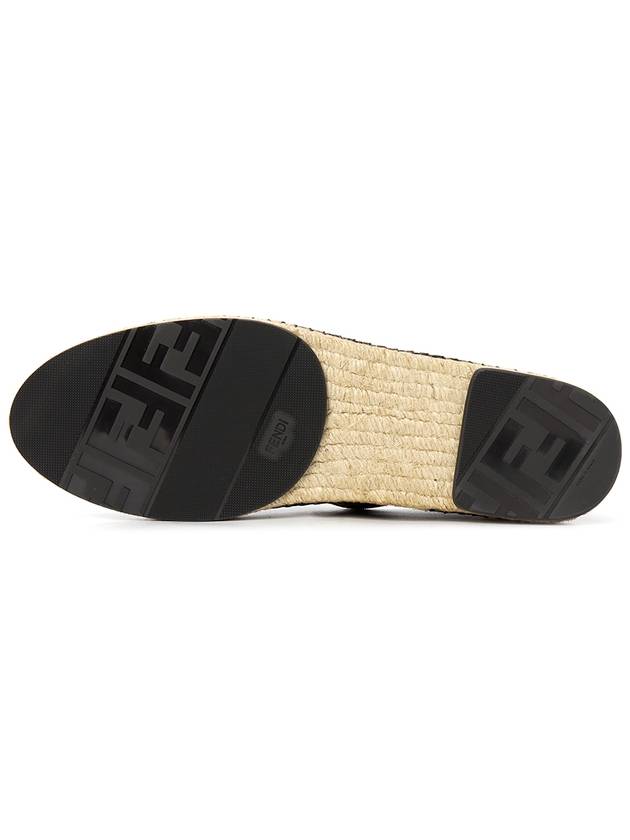 Fendi FF Logo Fabric Espadrilles Brown