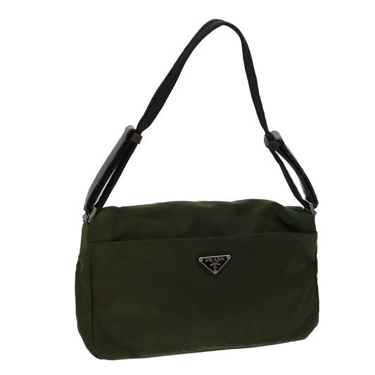 PRADA Shoulder Bag Nylon Khaki  70210