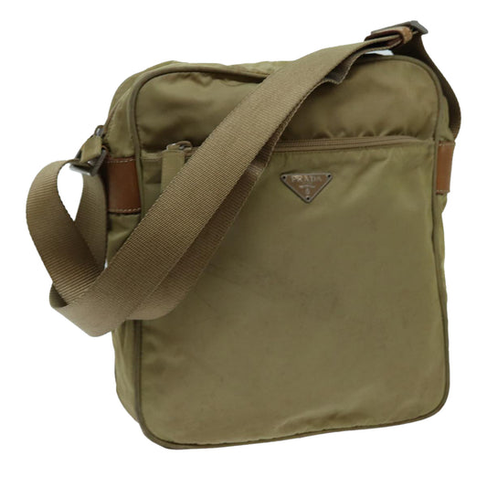 PRADA Shoulder Bag Nylon Beige  70211