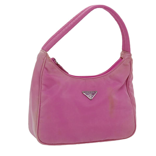 PRADA Hand Bag Nylon Pink  70223