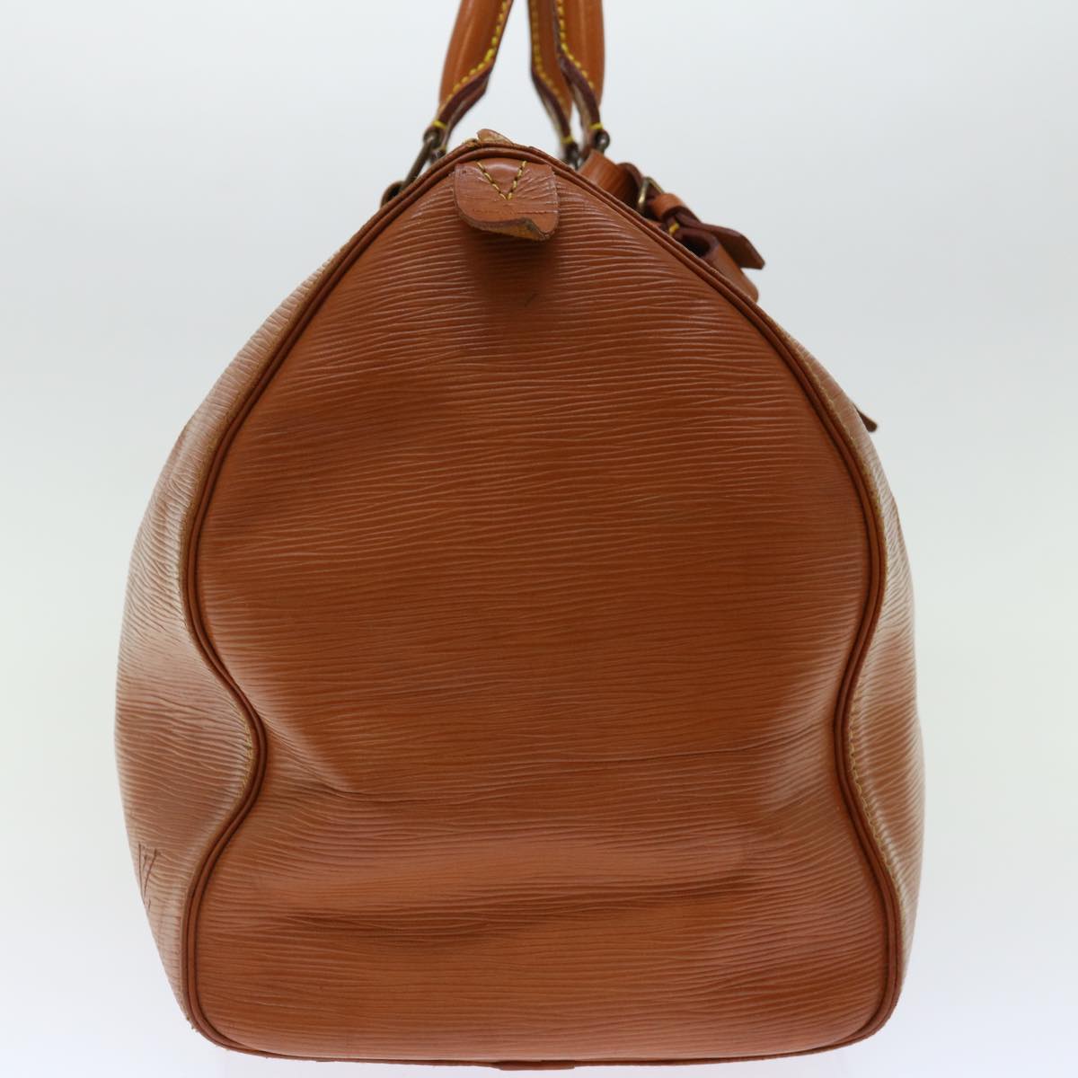 LOUIS VUITTON Epi Keepall 45 Boston Bag Brown Zipang gold M42978 LV 70234