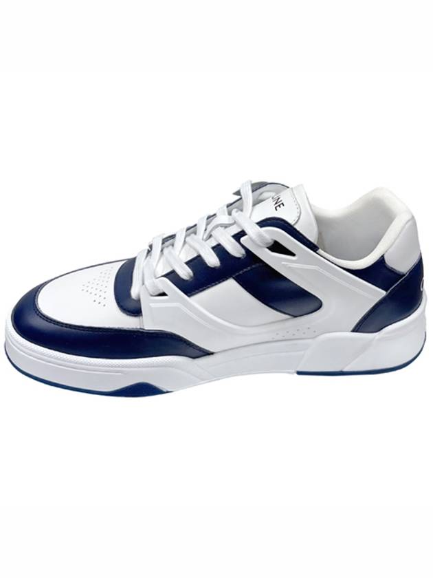 CELINE CT07 Trainer Calfskin Lace-Up Low Top Sneakers Navy
