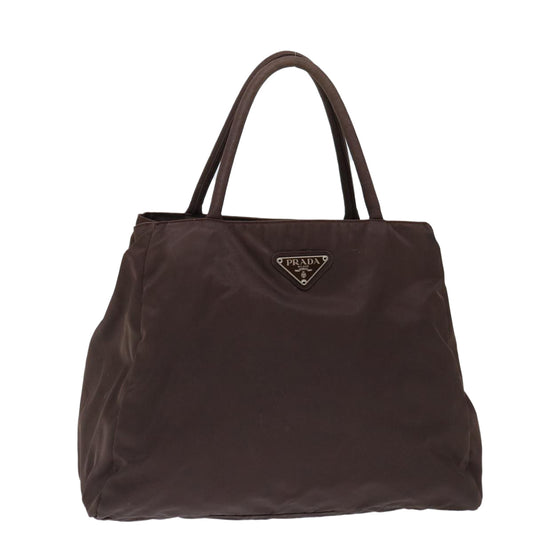 PRADA Hand Bag Nylon Brown  70593