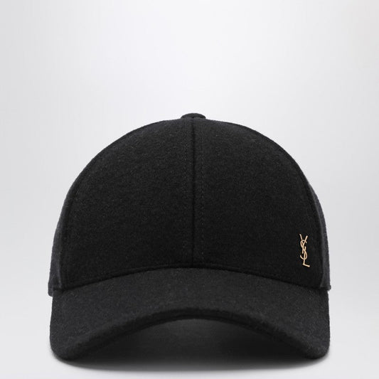 Saint Laurent Ysl Black Baseball Cap Men