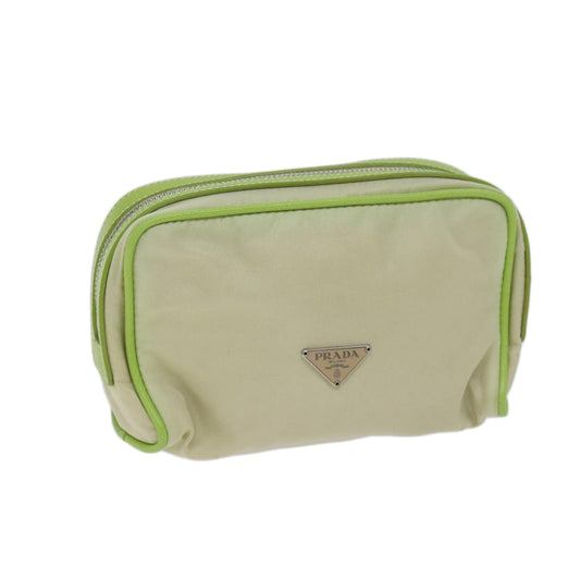 PRADA Pouch Nylon Green  70662