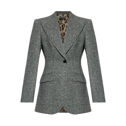 Dolce & Gabbana Grey Jackets - Tweed Jackets Women
