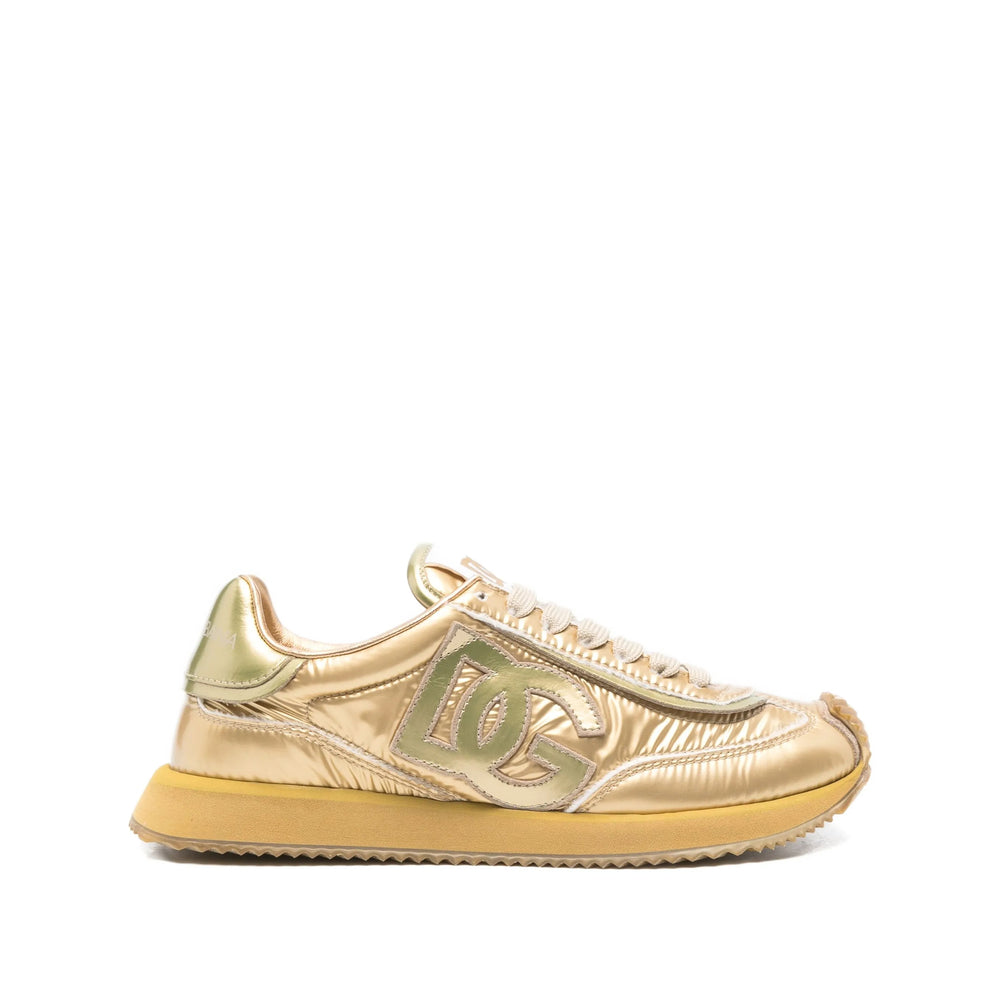 Dolce & Gabbana Gold Trainers Women