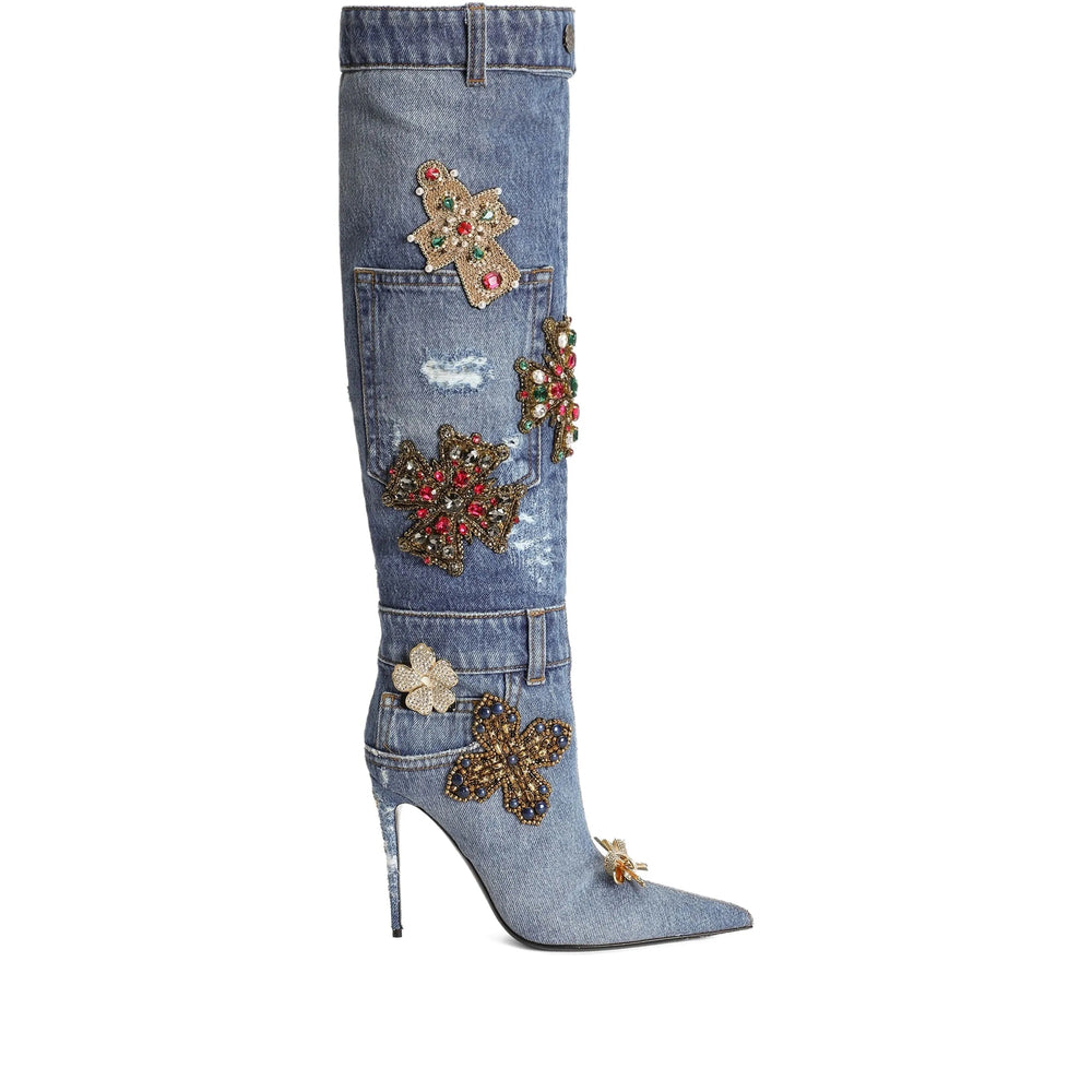 Dolce & Gabbana Blue Boots Women