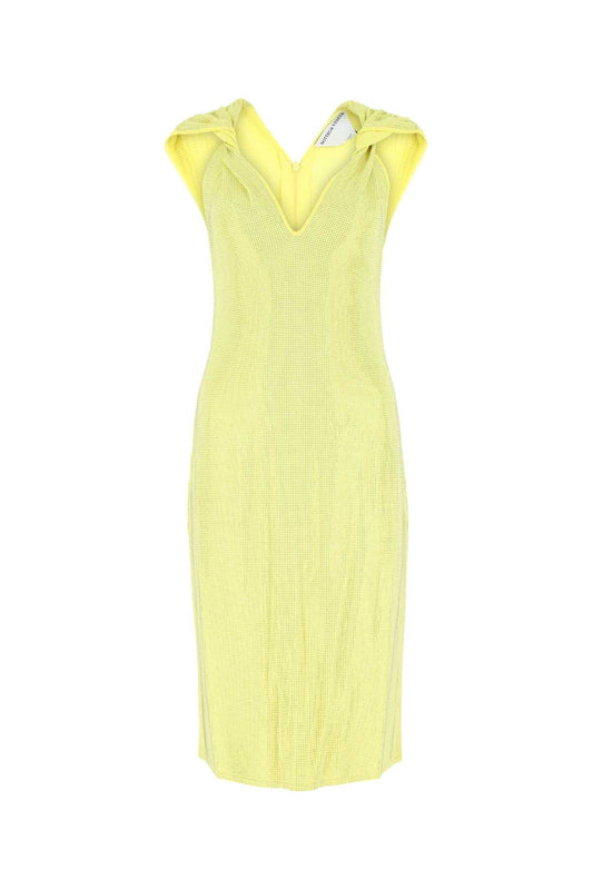 BOTTEGA VENETA Embellished Stretch Viscose Blend Mini Dress