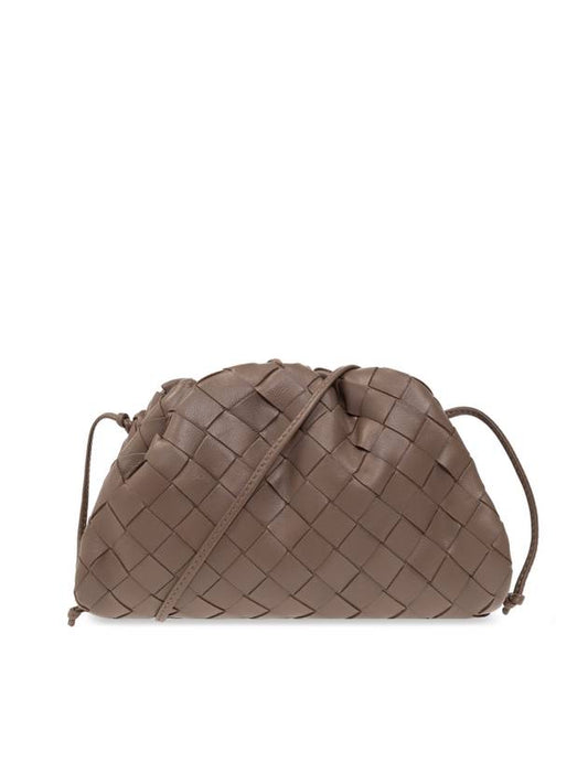 Bottega Veneta Intrecciato Mini Pouch Bag Brown