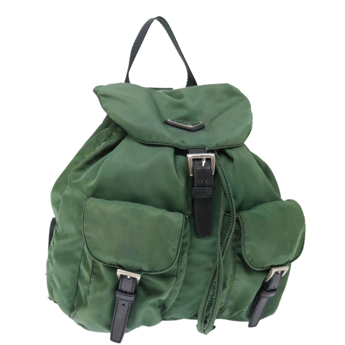PRADA Backpack Nylon Green  71296