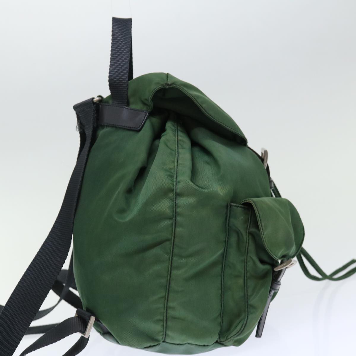 PRADA Backpack Nylon Green  71296