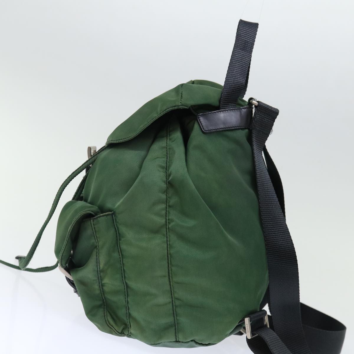 PRADA Backpack Nylon Green  71296