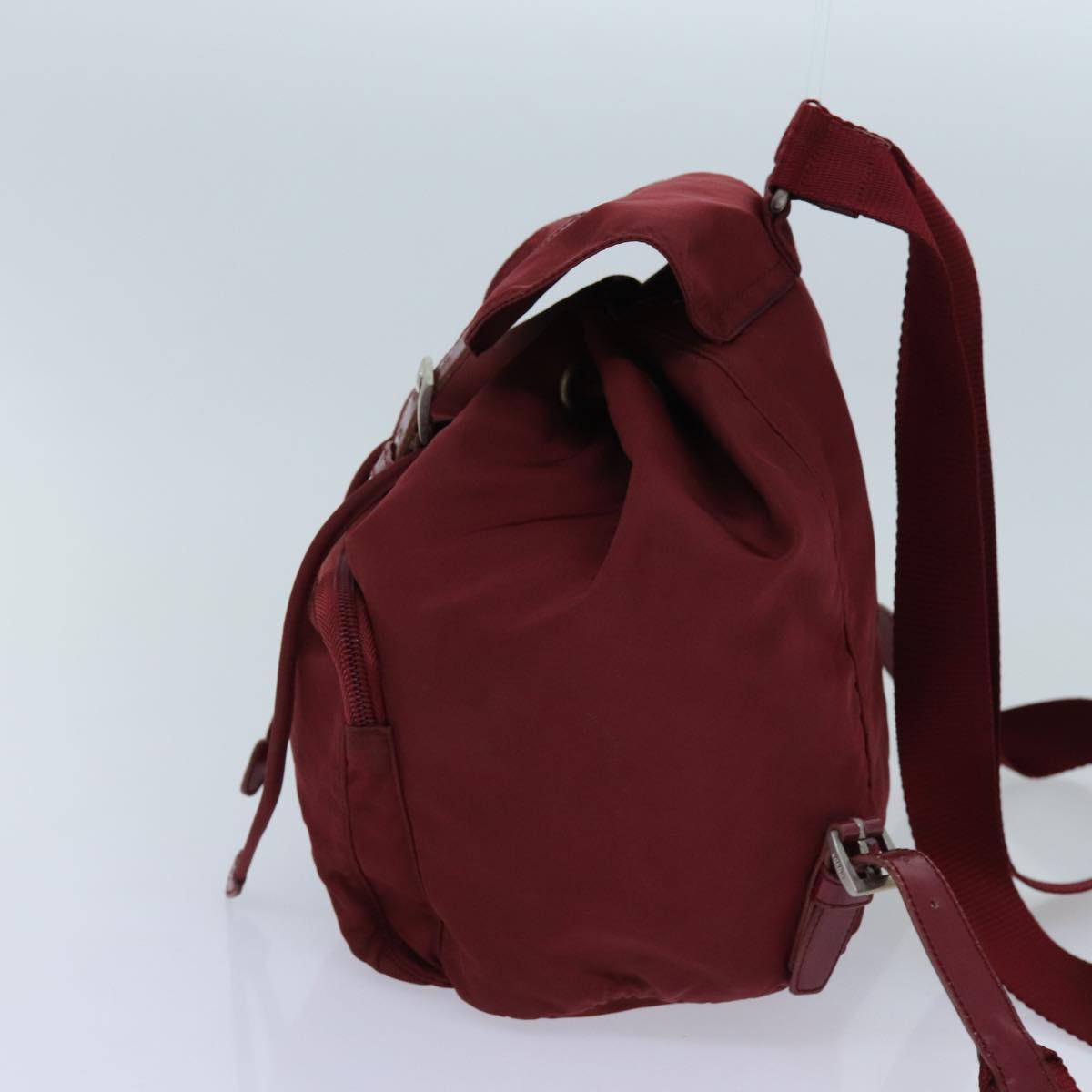 PRADA Backpack Nylon Red  71496