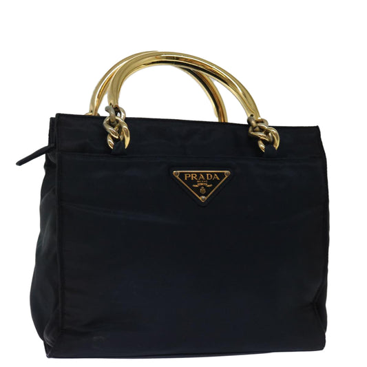 PRADA Hand Bag Nylon Navy  71498