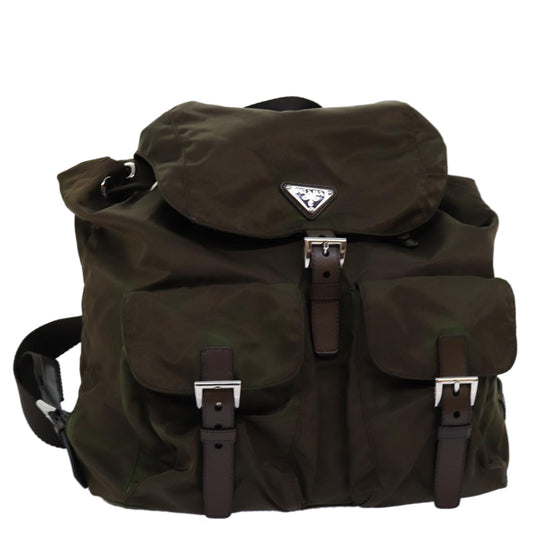 PRADA Backpack Nylon Brown  71501