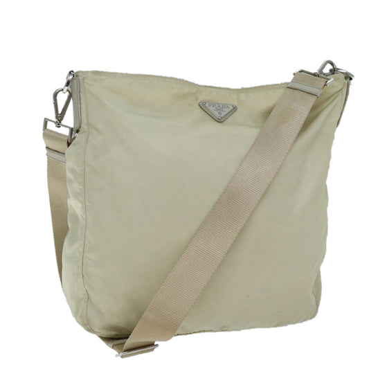 PRADA Shoulder Bag Nylon Cream  71503