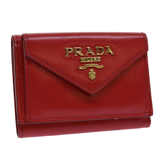 PRADA Wallet Safiano leather Red  71619