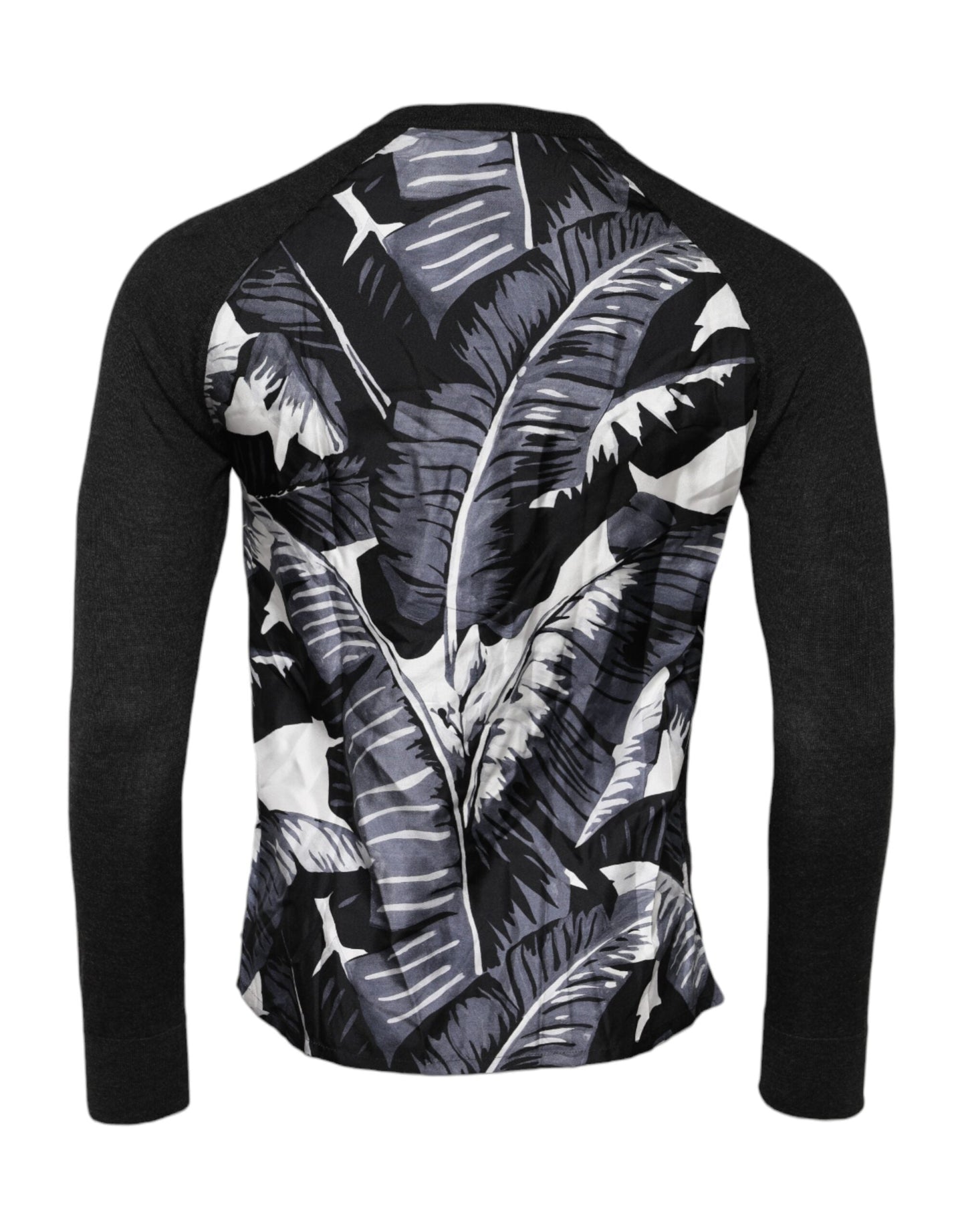 Dolce & Gabbana Black Printed Knitted Men Pullover Men's Sweater