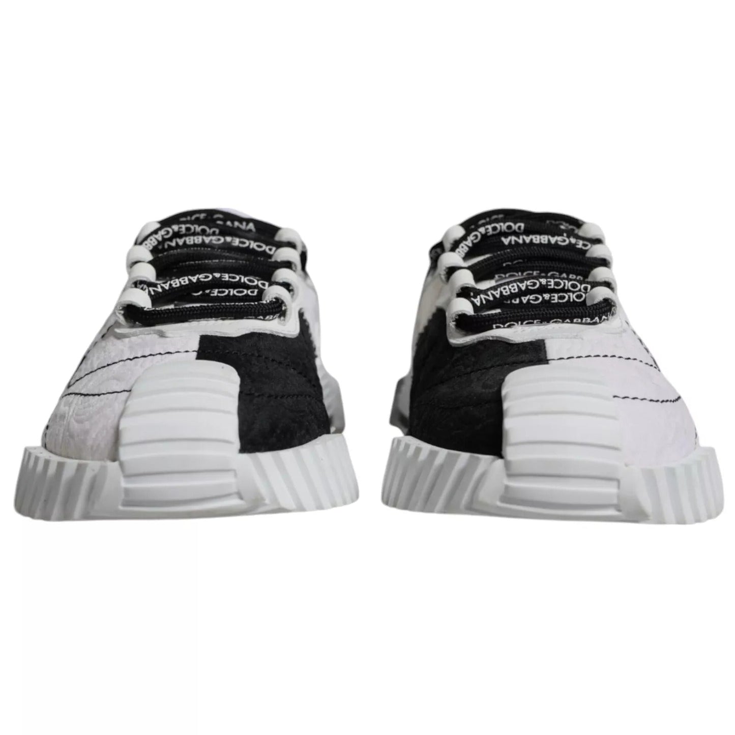 Dolce & Gabbana White Black Low Top NS1 Sneakers Women's Shoes ()