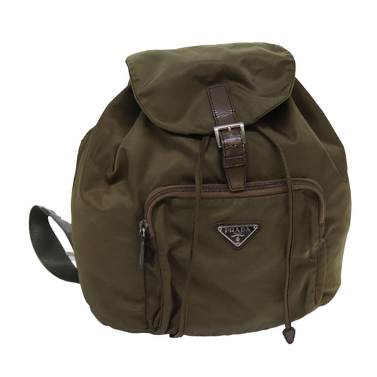 PRADA Backpack Nylon Brown  71851