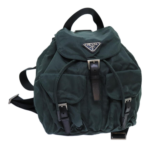 PRADA Backpack Nylon Green  71857