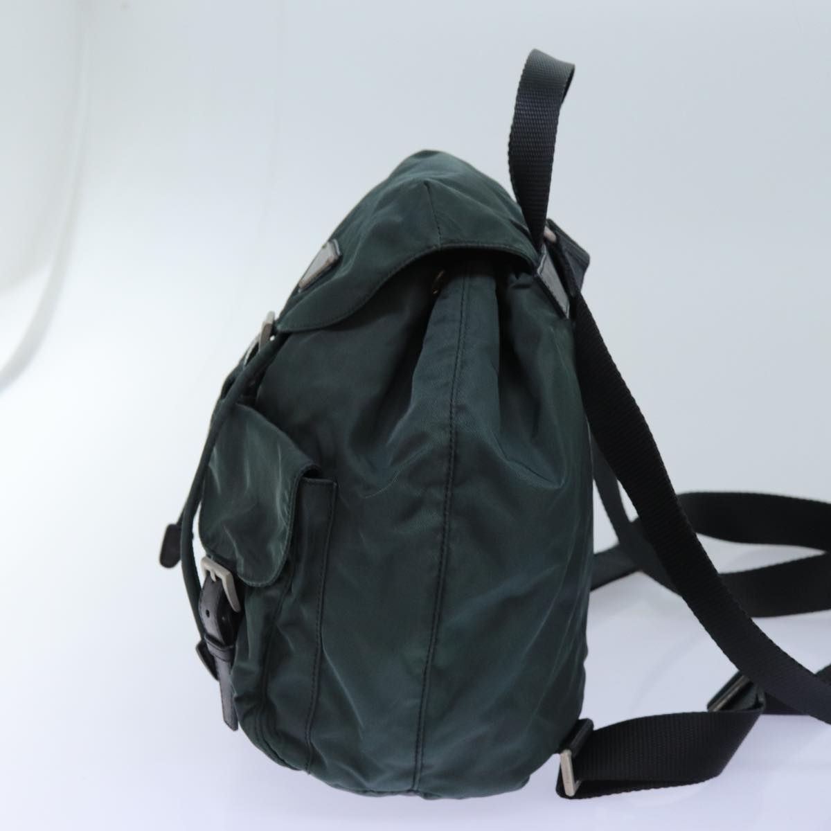 PRADA Backpack Nylon Green  71857