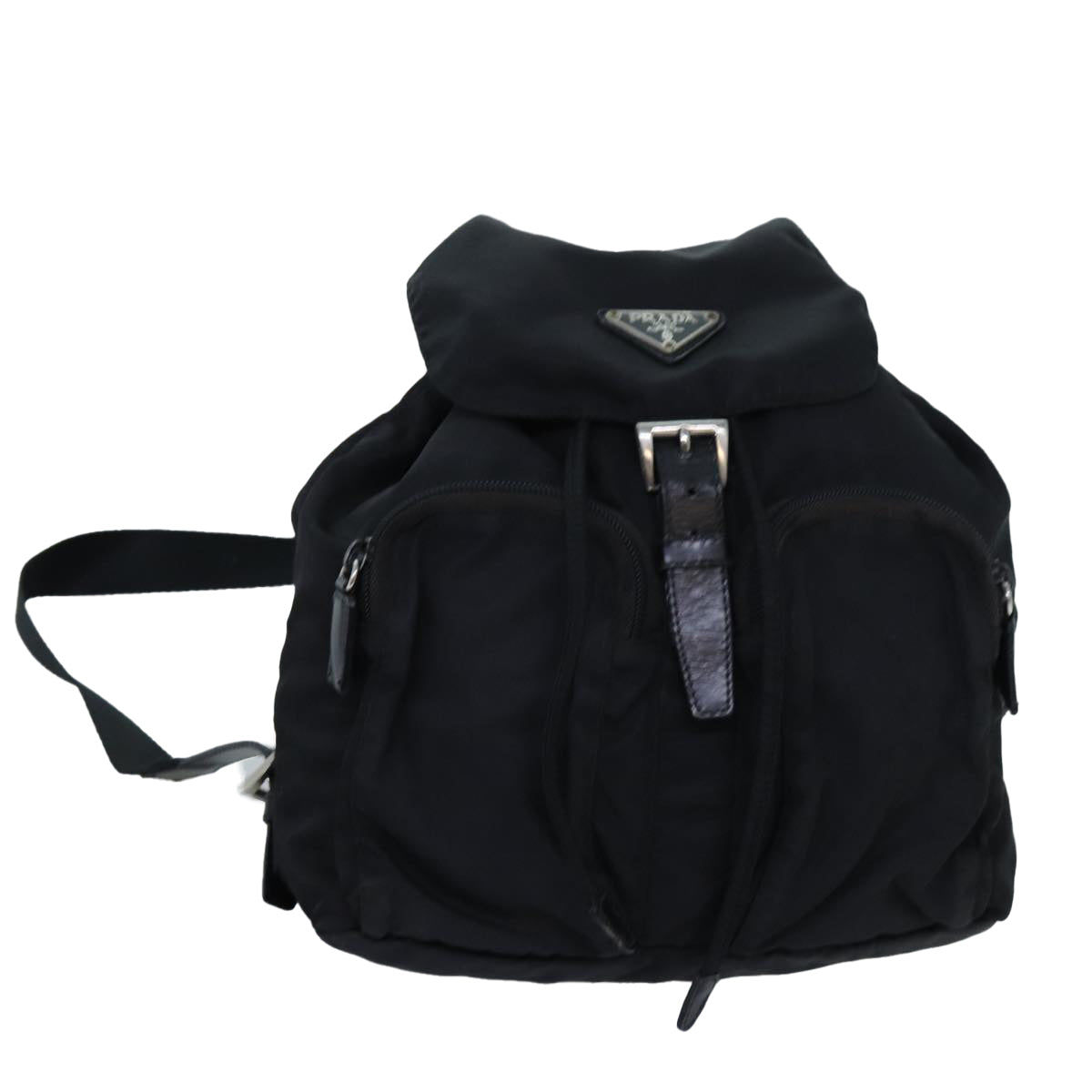 PRADA Backpack Nylon Black  71858