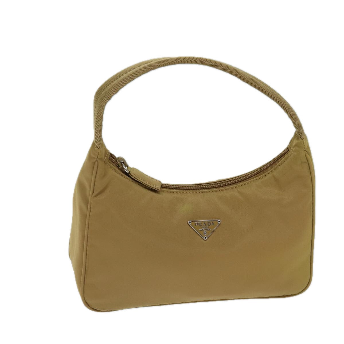 PRADA Hand Bag Nylon Brown  71861