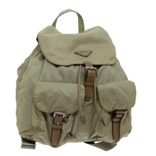 PRADA Backpack Nylon Beige  71867