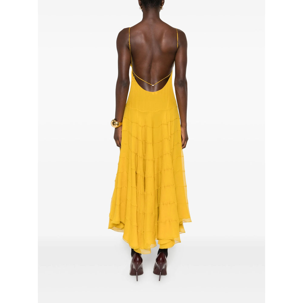 Saint Laurent Yellow Dresses - Day Dresses Women