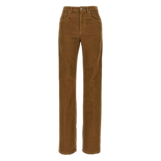 Saint Laurent Brown Trousers - Straight Trousers Women