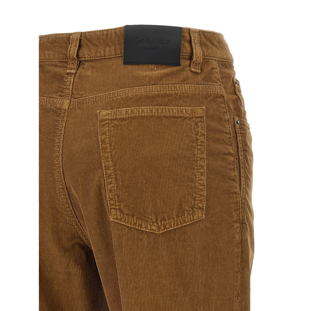 Saint Laurent Brown Trousers - Straight Trousers Women