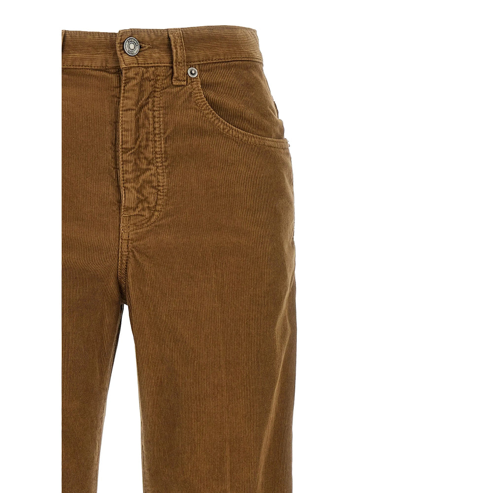 Saint Laurent Brown Trousers - Straight Trousers Women