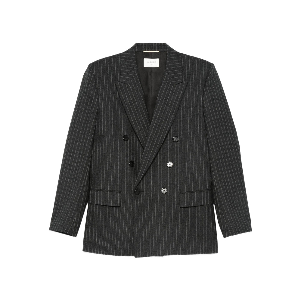 Saint Laurent Grey Jackets - Blazers Women