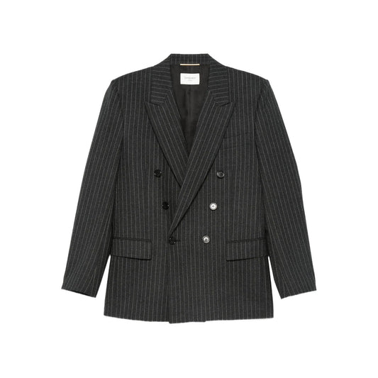 Saint Laurent Grey Jackets - Blazers Women