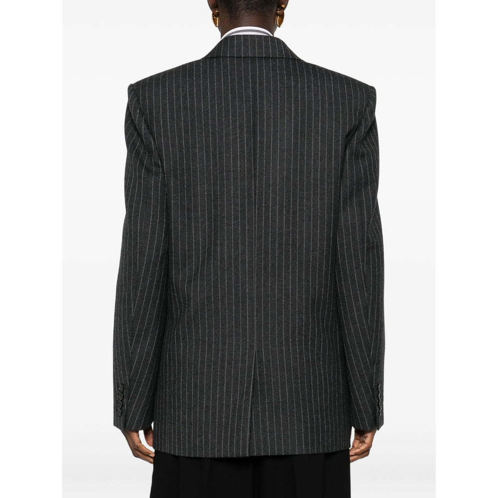Saint Laurent Grey Jackets - Blazers Women