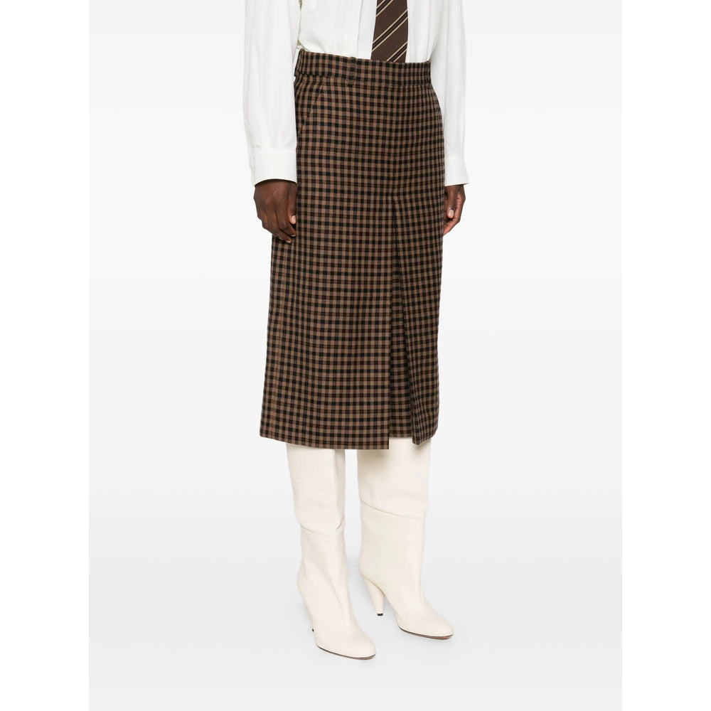 Saint Laurent Brown Trousers - Straight Trousers Women