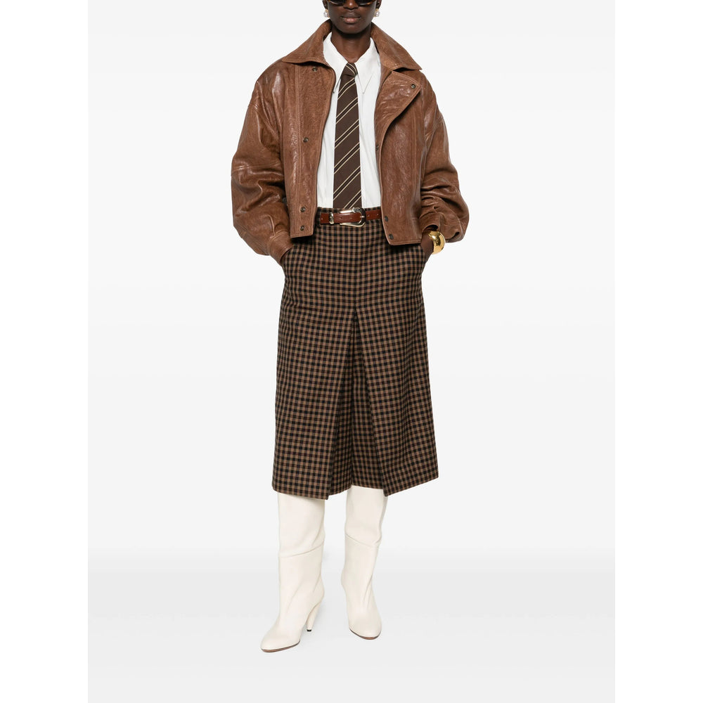 Saint Laurent Brown Trousers - Straight Trousers Women