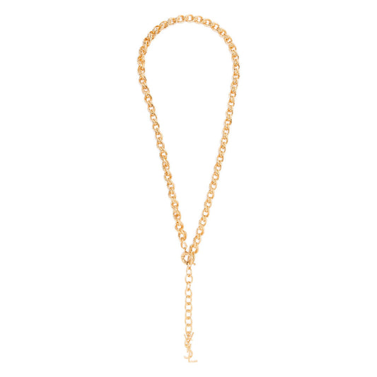 Saint Laurent Gold Necklaces Women