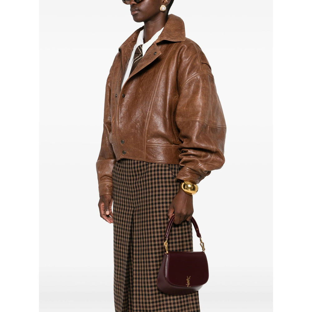 Saint Laurent Red Shoulder Bags Women