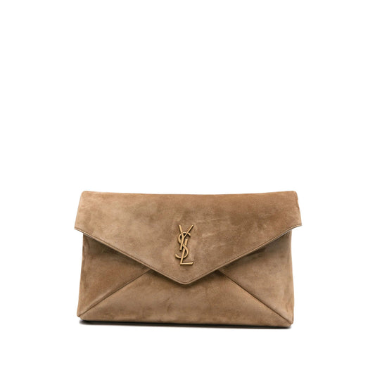 Saint Laurent Neutrals Clutch Bags Women