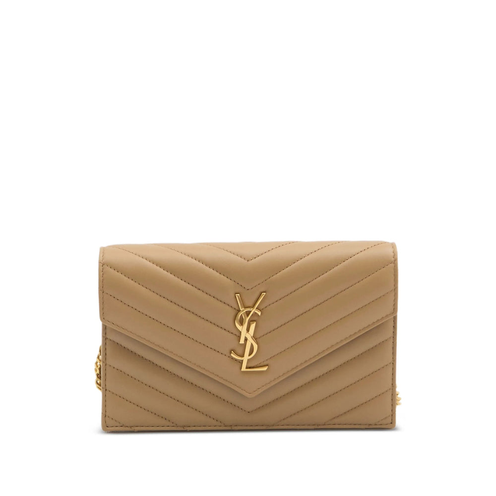 Saint Laurent Neutrals Clutch Bags Women