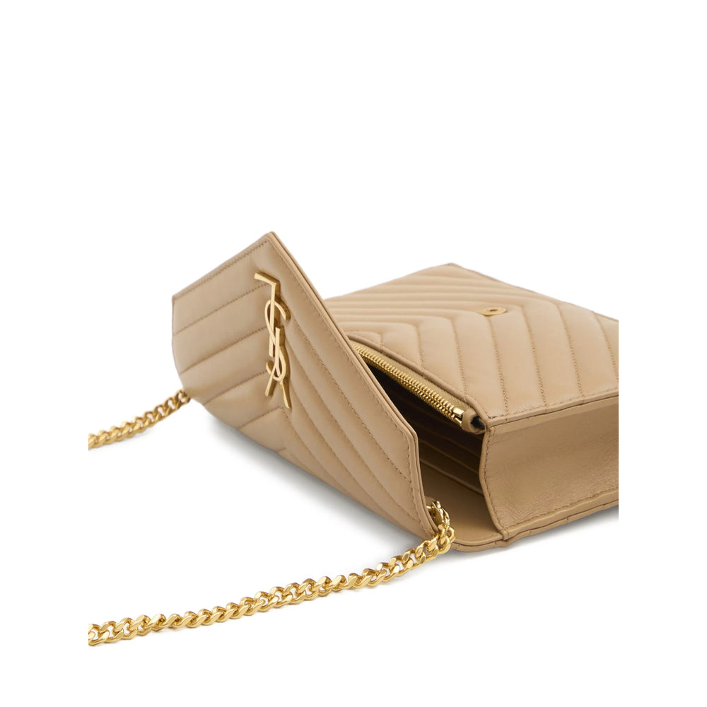 Saint Laurent Neutrals Clutch Bags Women