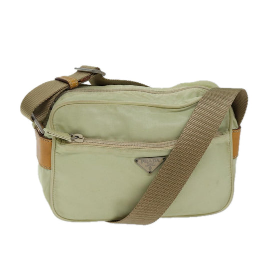 PRADA Shoulder Bag Nylon Cream  71903